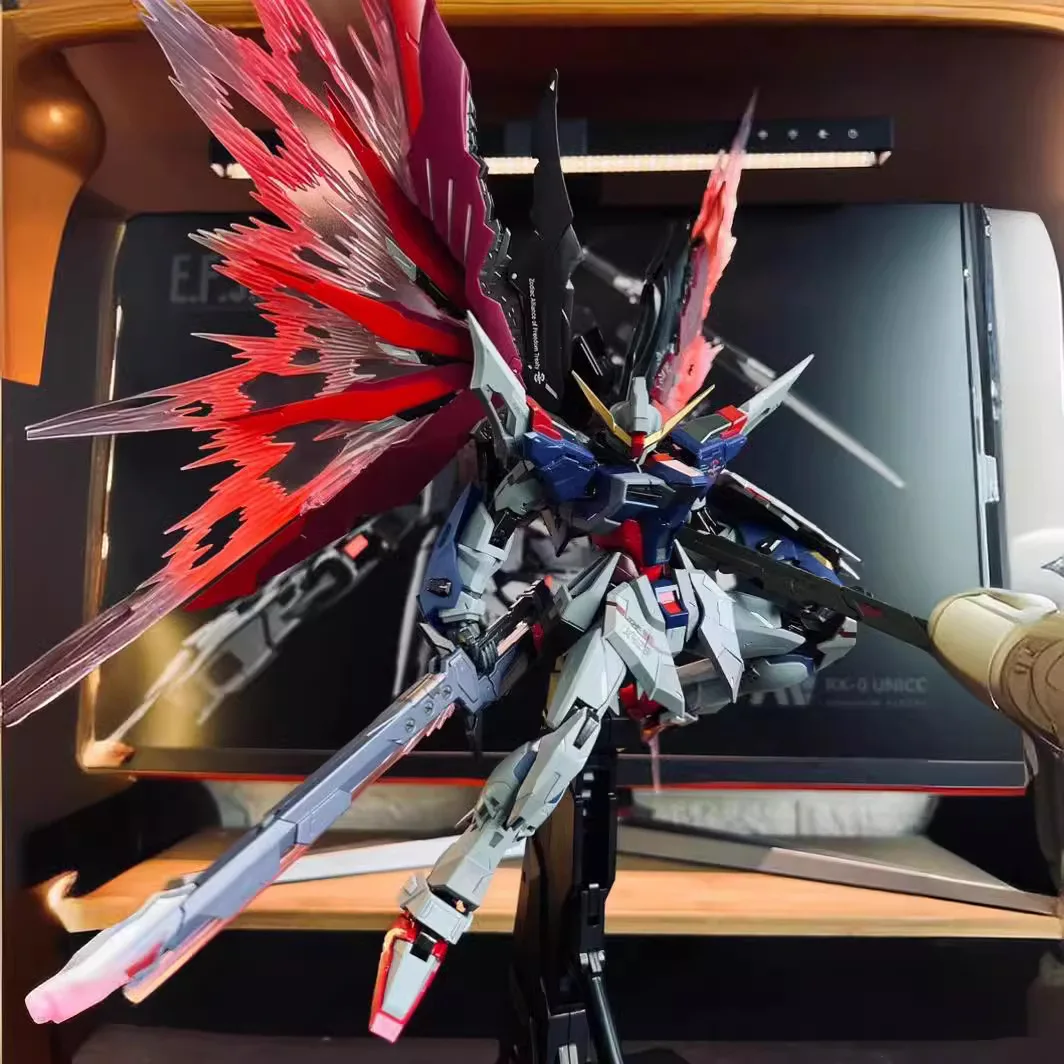 Anime figure assembly model fate assault Suzaku assault with light wing 1/100MG model toy mecha warrior gift desktop ornament