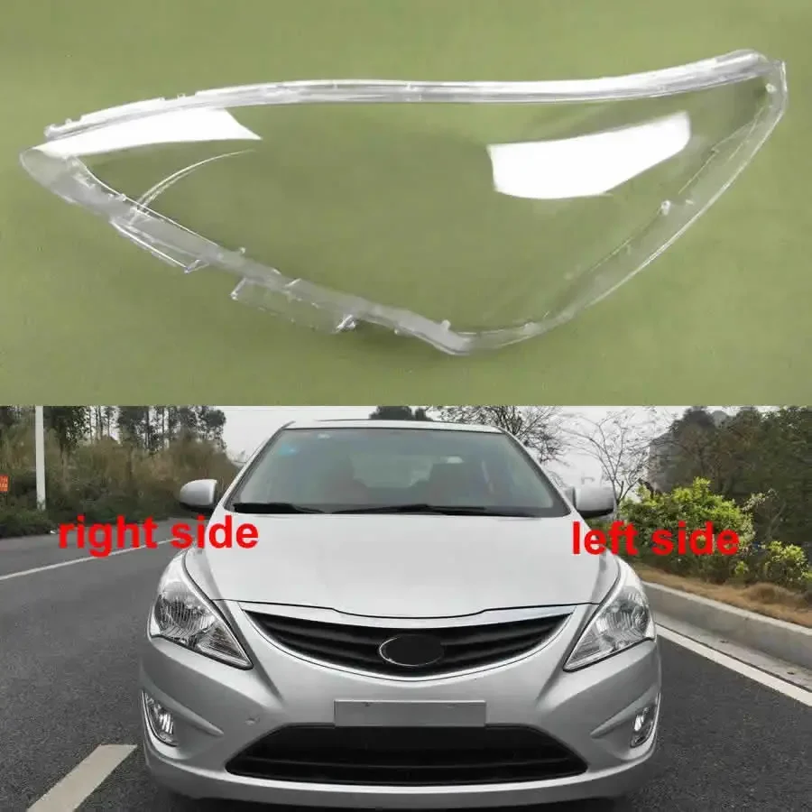 

Налобный фонарь для Hyundai Verna Solaris 2010 2011 2012 2013, налобный фонарь, налобный фонарь, корпус, линза, оргстекл, замена оригинального абажура