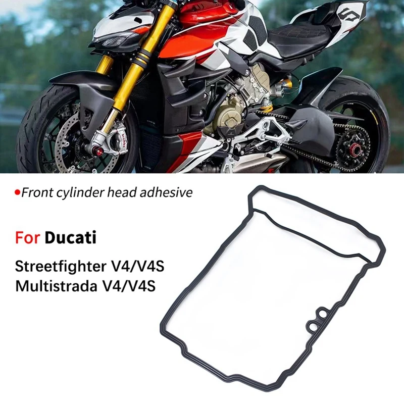 

Передняя прокладка головки блока цилиндров мотоцикла, прокладка крышки клапана, резиновая прокладка для Ducati Streetfighter Multistrada V4 V4S