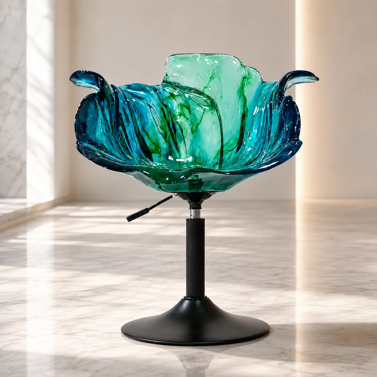 Resin Swivel Bar Stools for Kitchen Island Tall Counter Height Bar Chairs Metal Base Dining   Bistro