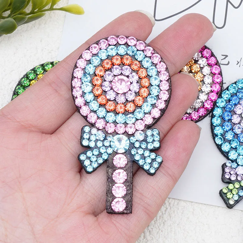 Patches Rhinestone Applique Sewing Decorative Badges Cute DIY For Clothing Jacket Backpack BX157
