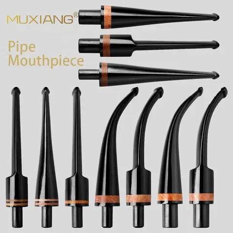 MUXIANG 1pc Acrylic Pipe Handle For 3mm/9mm Filter Tobacco Pipe Resin Mouthpiece Holder Pipe Tail Diy Smoking Pipe Accessories