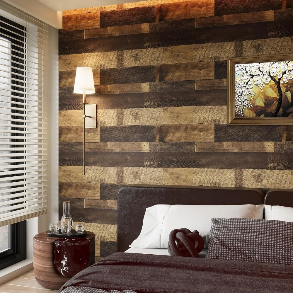 ورق جدران مقاوم للماء قابل للتقشير واللصق من الحبوب الخشبية لأسطح كونترتوب كتلة الجزار بعرض 160 × 36 بوصة