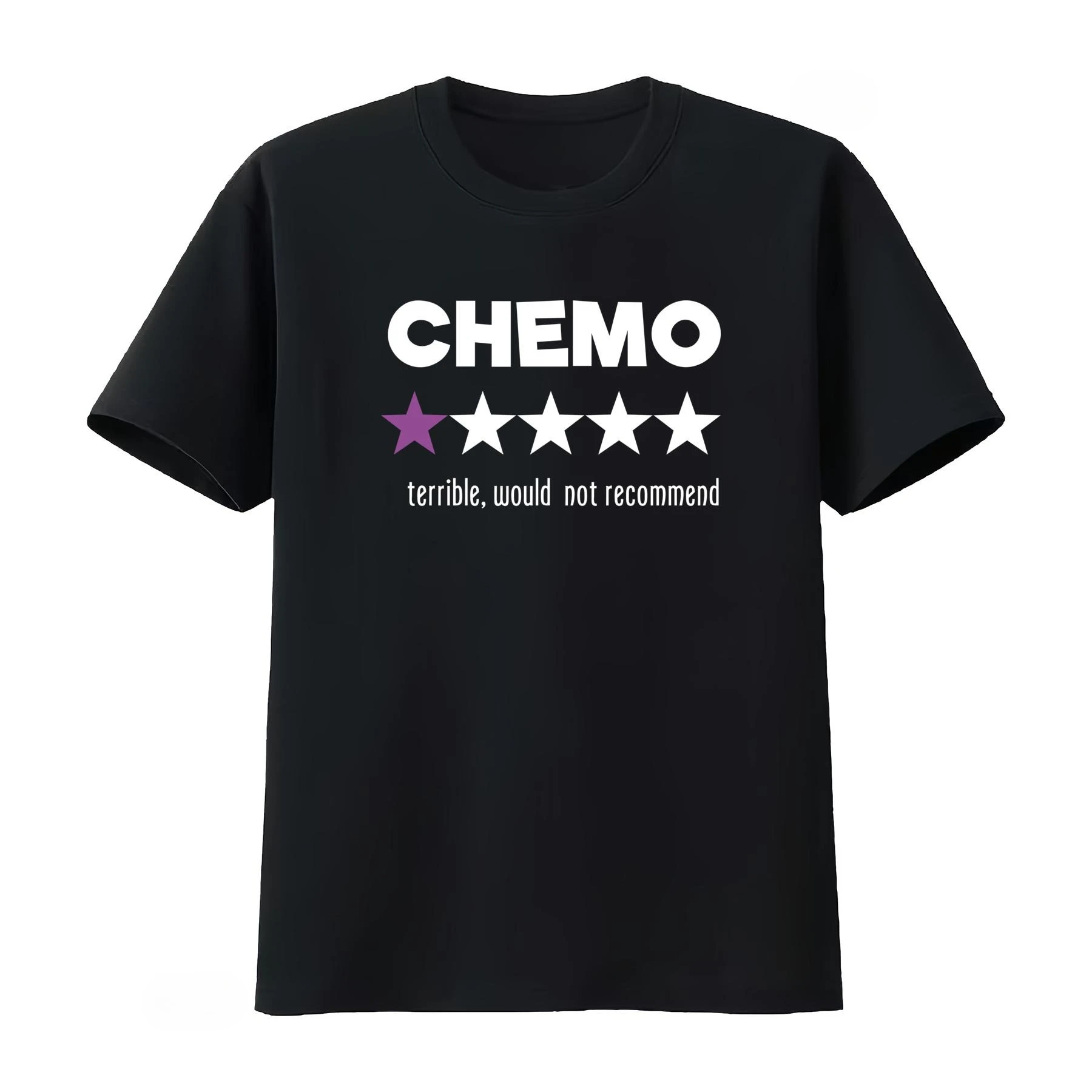 Camiseta divertida con diseño de estrella para personas que sobrevivieron al cáncer, recomendación sarcástica de quimioterapia, ropa para hombre, camiseta de verano