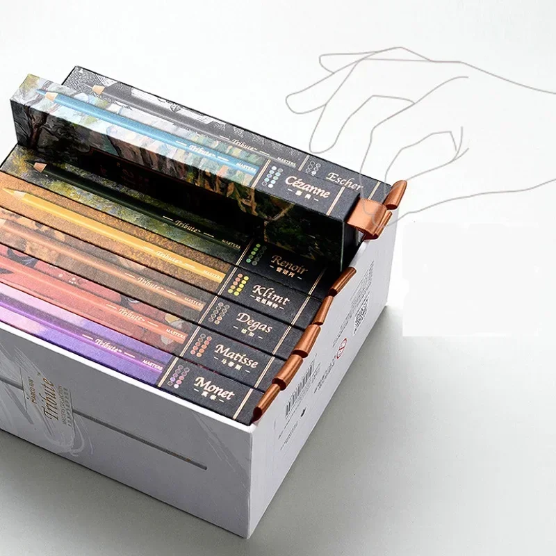 Marco 80 Color Pencils Master Series Art Design Painting Oil-based Pencils Professional Drawing art supplies for artist