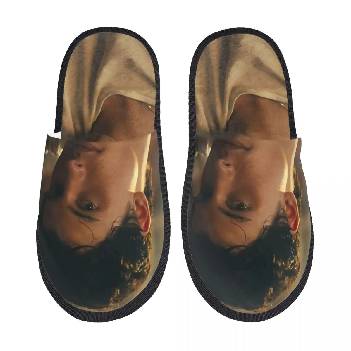 Shawn Mendes Singer Winter Cotton Slippers Living Room Pop Rock Cozy Memory Foam Slippers Anti-skid