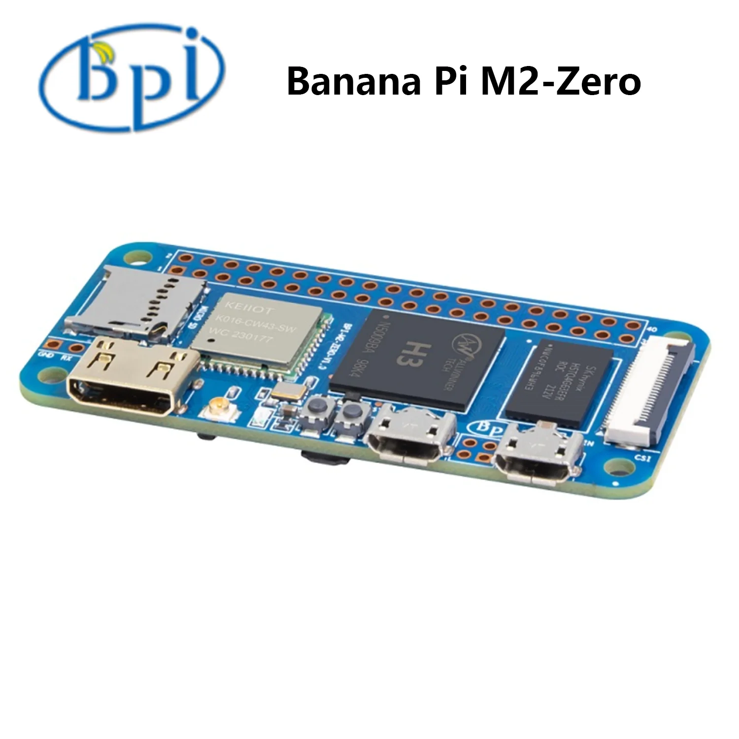 Imagem -03 - Banana pi m2 Placa de Desenvolvimento Zero Bpi-m2 Zero Allwinner h3 Quad-core Cortex-a7 512mb