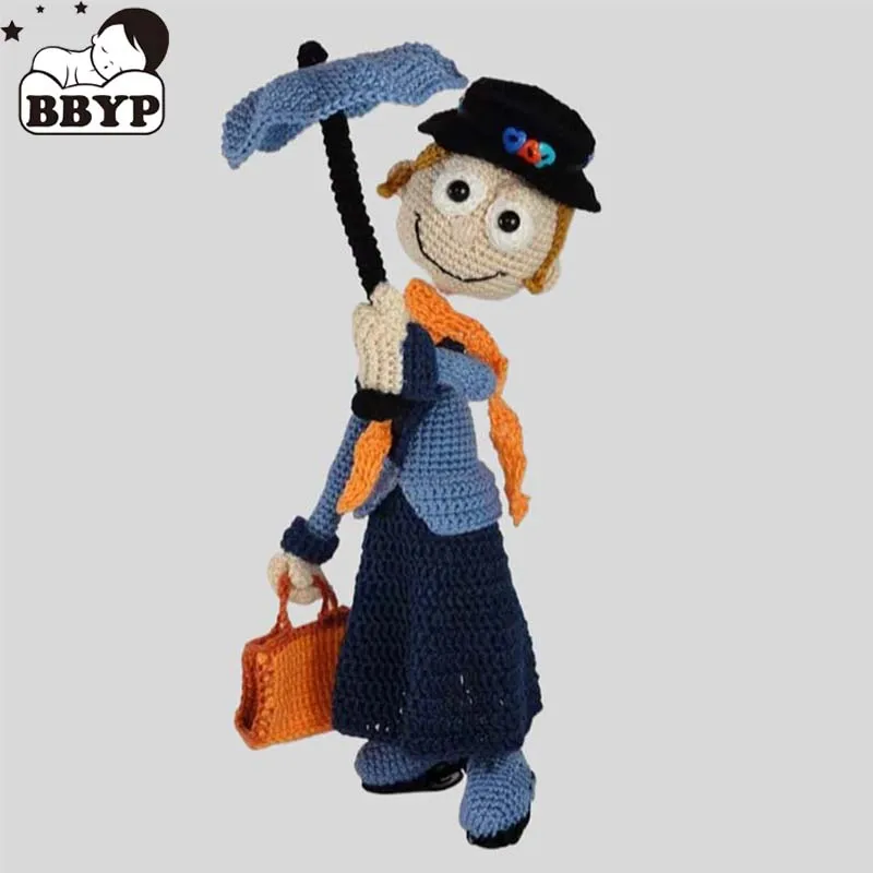 

Handmade Knitting Doll Mr. Umbrella Crochet Dolls For Home Accessories Craft Toy Ornaments