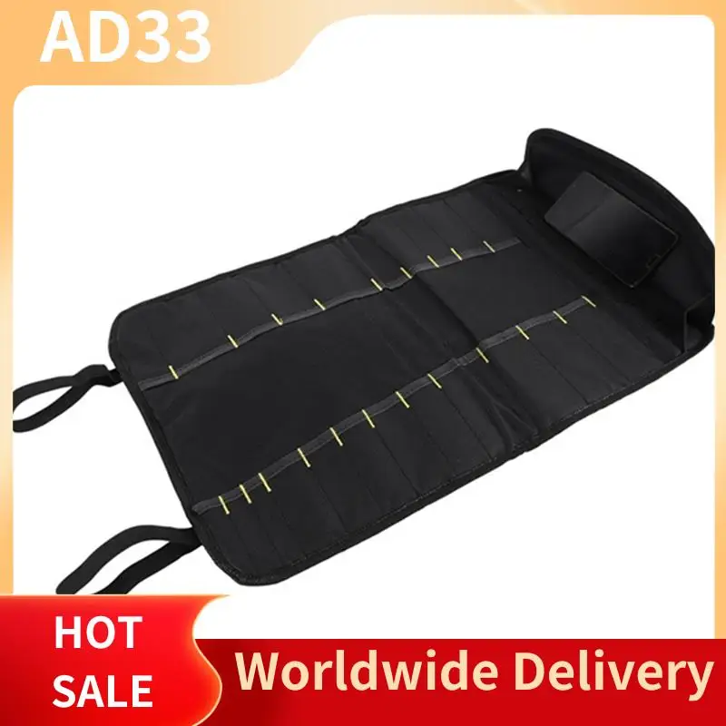 As melhores ofertas 1 pçs multifuncional à prova dwaterproof água oxford pano dobrável rolo saco de armazenamento portátil saco de ferramentas chef faca saco de armazenamento 22 slo