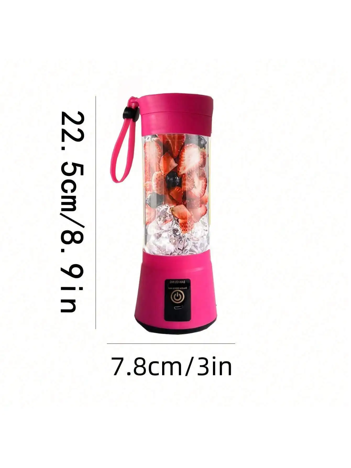 1 шт., 6 лезвий, перезаряжаемая от USB, портативная беспроводная мини-соковыжималка, чашка, соковыжималка, блендер, соковыжималка, молоко, смузи, личный размерBl