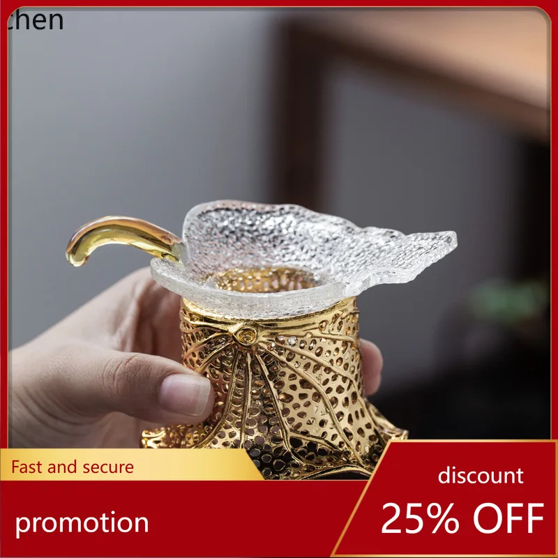 

Zml tea set accessories creative filter tea separator glass filter strainer tea separator