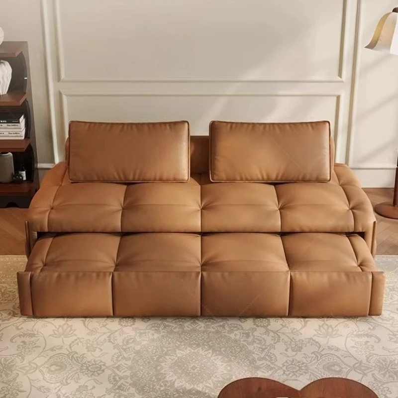 Deluxe Lawrence Double Sofa 130cm 150cm 180cm 200cm living room sofas couch multifunctional Convertible sofa bed home furniture view 2