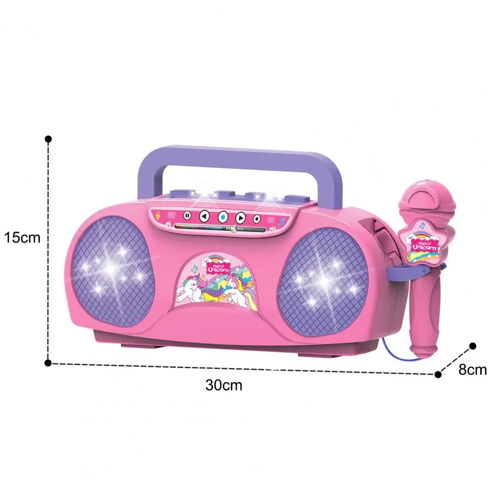 Microfone musical do brinquedo para crianças, Microfone seguro com iluminação, Interior e exterior