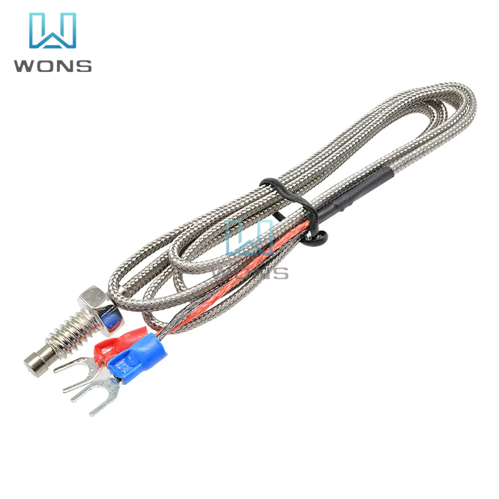 K Type Thermocouple Stainless Steel Probe 1M Thermocouple Control Temperature Controller 0-800C Industrial Sensor Probe