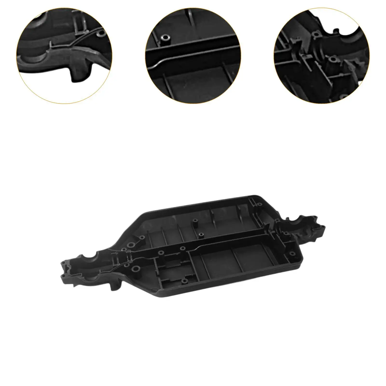 Chasis de coche teledirigido 1/16, piezas de repuesto modificadas DIY, reemplazo resistente, accesorio para coche teledirigido 16101, 16102, 16201, 16103