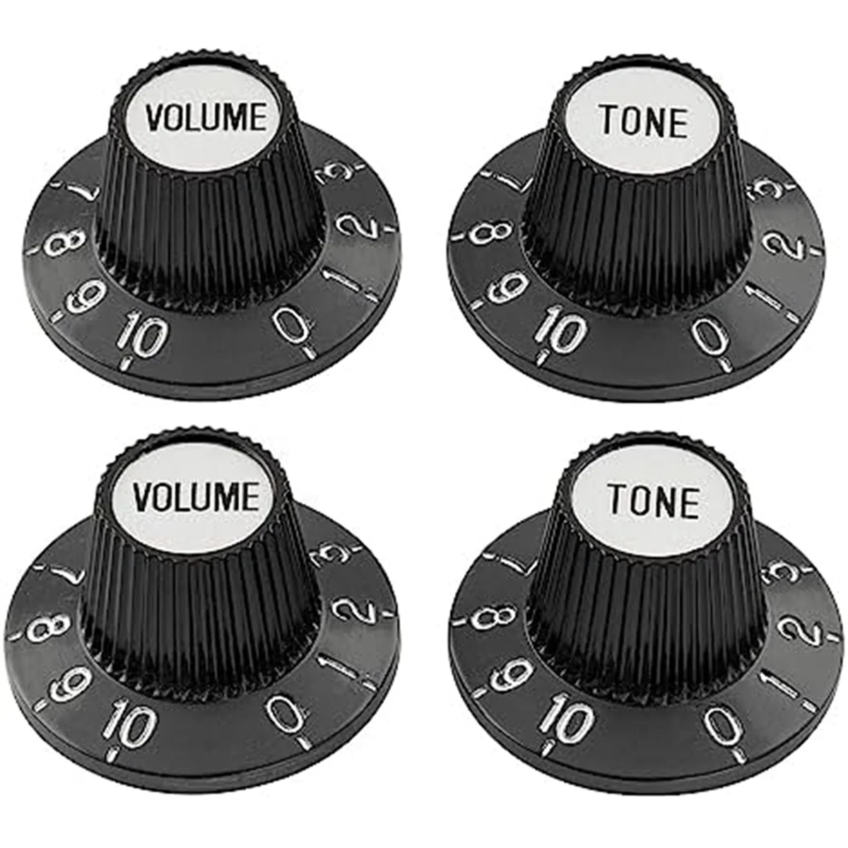 SMIEA Witch Hat Knobs Top Hat Knobs Tone Volume Control Knobs for Electric Guitar Bass Amplifier Effect Pedal