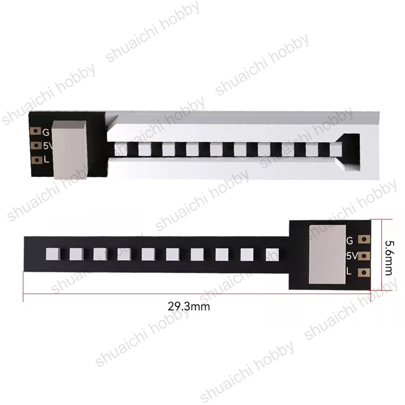 1Set 5V Ultra-licht Licht Streifen Unterstützung Direkt Plug-in/Löten Verbindung für Flug Controls FPV Drone Racing DIY Zubehör