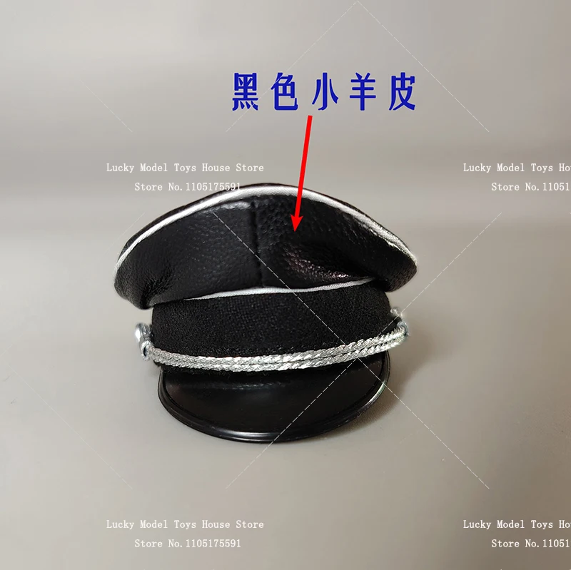 1/6 uomo soldato cappotto in vera pelle pantaloni cappello nero giocattoli accessori per vestiti per 12 "Action Figure militare decorazione del corpo