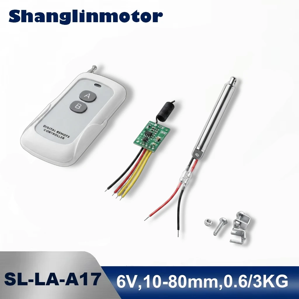 Mini Electric Linear Actuator 6V DC Micro Motor 30N Force IP56 Waterproof Push Rod for Automation Equipment Medical Devices