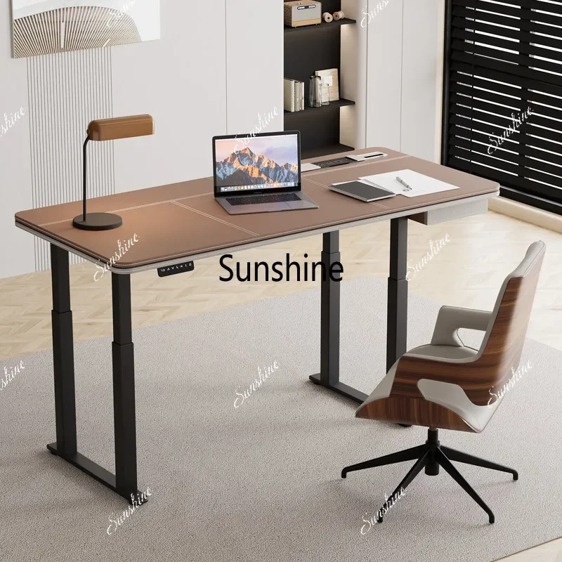

YItalian minimalist lifting desk Modern simplicity, household solid wood, writing desk