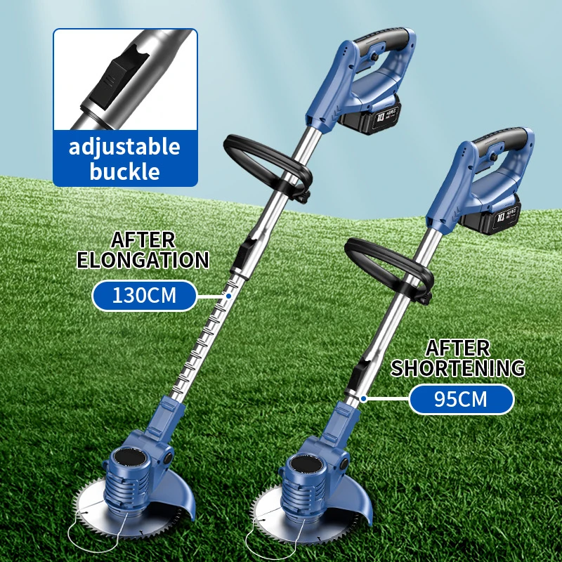 Elektrische Rasenmäher Haushalt Wiederaufladbare Lithium-Batterie Mäher Gras Cutter Kleine Garten Rasenmäher Multifunktions Rasen Trimmer