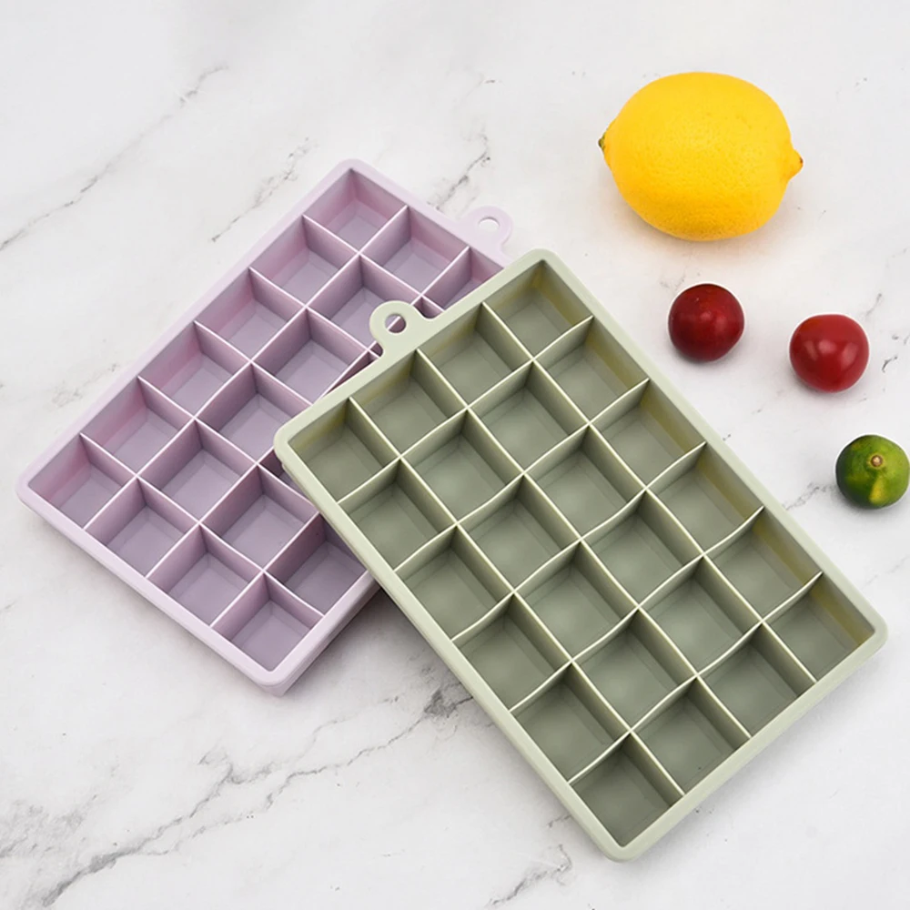 Silicone Ice Making Artifact Easy Demoulding Summer Ice Tray Large Capacity Ice Ice Grid Quick-