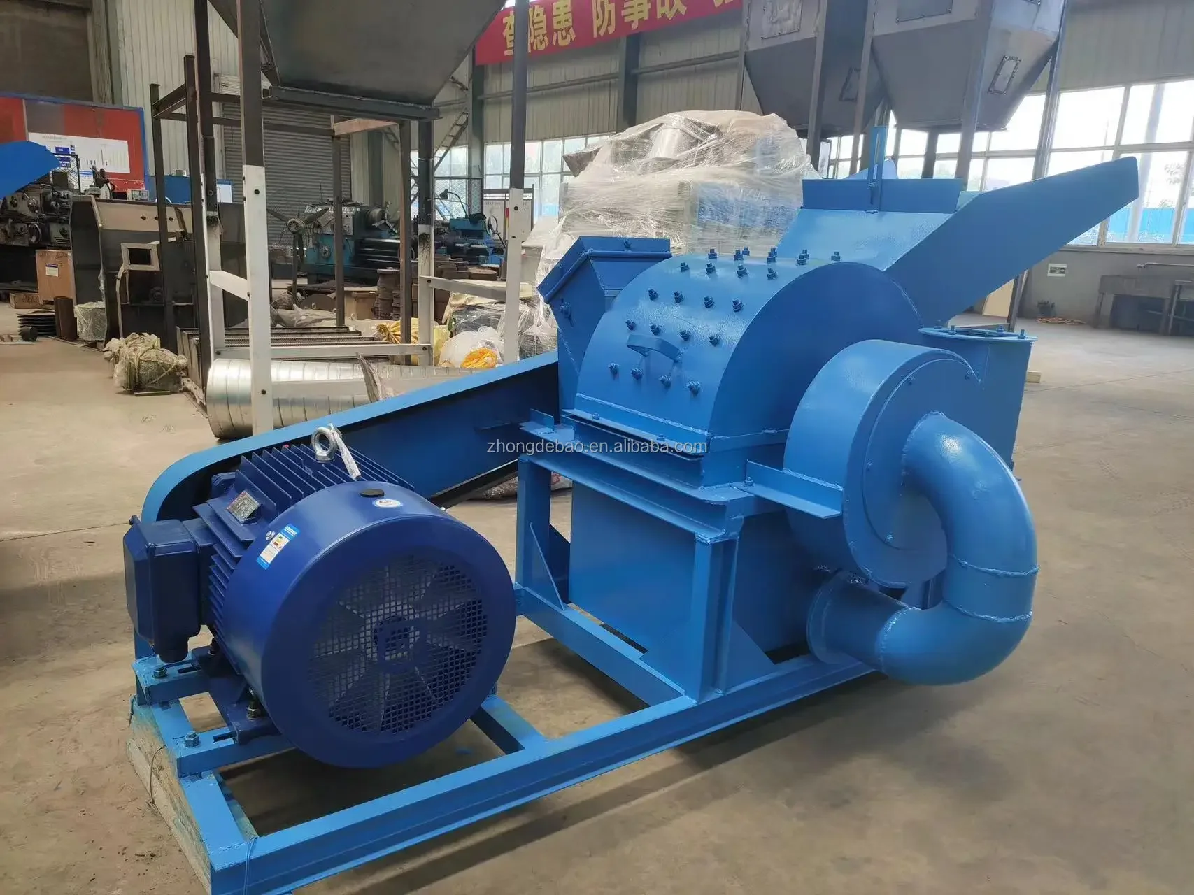 Small Wood Branch Machine Wood Log Shredder Hard Wood Crusher