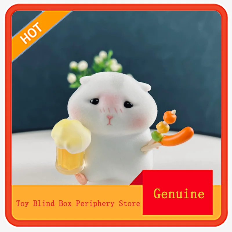 

Clark Hamster Blind Box Cute Greedy Hamster Plush Stuffed Toy Desktop Decoration for Young Girls Birthday Gift