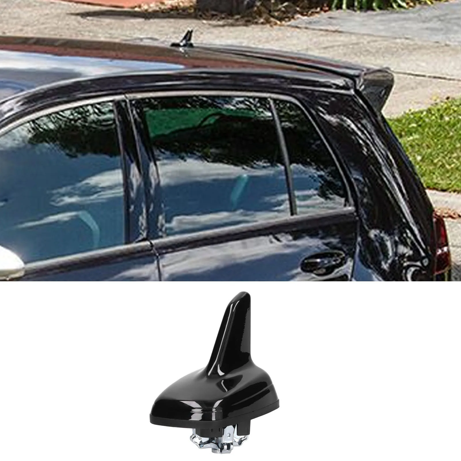 Antenna Shark Fin Shape 5Q0035507B5FQ Glossy Black Replacement for // 5E/Superb NP Shark Antenna Roof Antenna - view 4