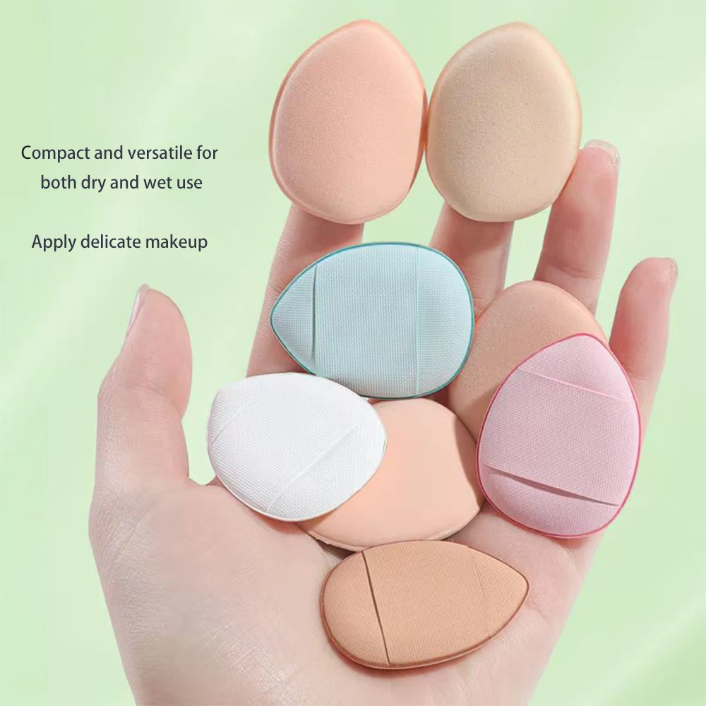 10pcs/Set Mini Finger Makeup Puff Face Cosmetic Eye Beauty Makeup Tool Cosmetic Applicator Makeup Puff Accessorie