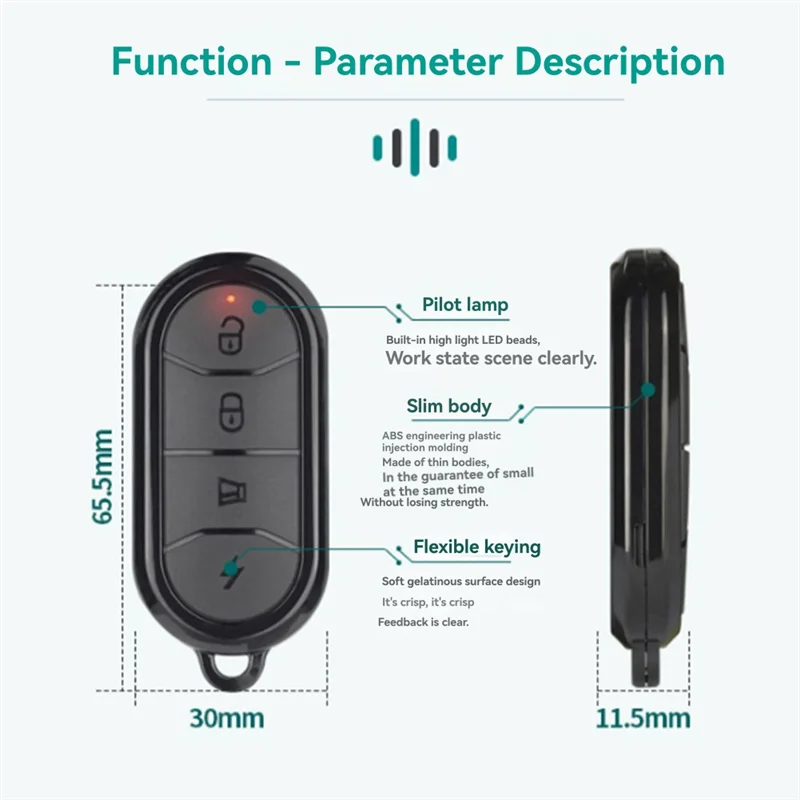 【Home-Tools!】Universal Clone Remote Control 4-Button Key Fob Duplicator Replacement For Home Garage Door Opener 315 Mhz