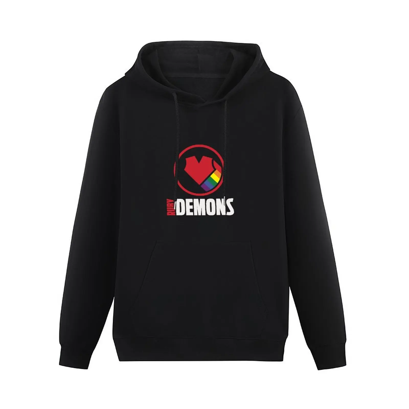 Ruby Demons logo (dark background) Pullover Hoodie men's sweat-shirt autumn jacket men men clothing new hooded tee