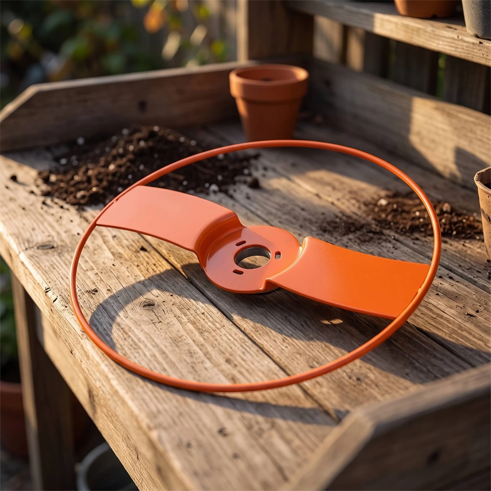 Trimmer Guard with Mounting Plate Plant-Safe Grass Trimmer Guard Collar Attachment Sturdy Hardware Easy to Install