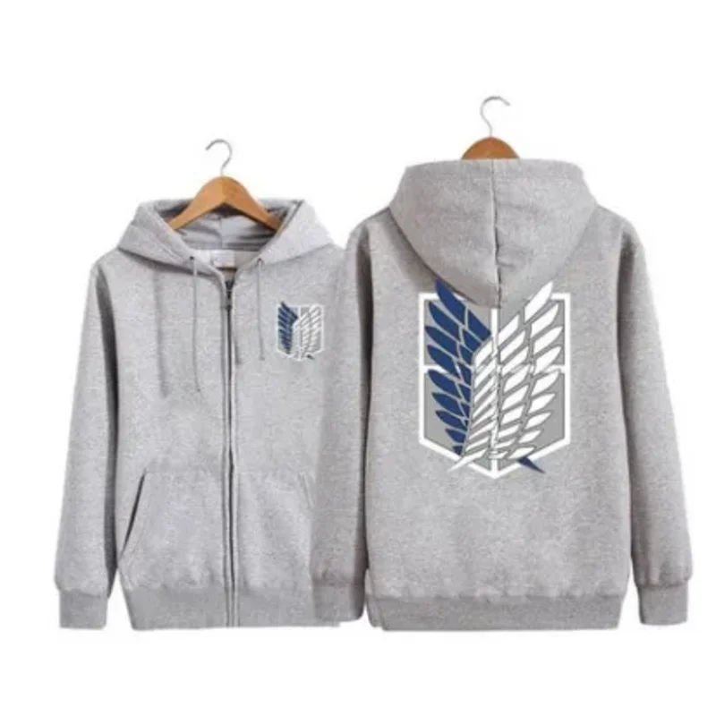 هجوم على تيتان هوديي Shingeki no Kyojin Legion تأثيري حلي هوديي الكشافة فيلق مقنعين سترة معطف