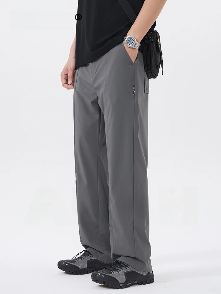 

AHAH American Retro Bla Men's Casual Pants 2025 New Autumn Winter High End Sport Straight Leg Long Trousers for Men