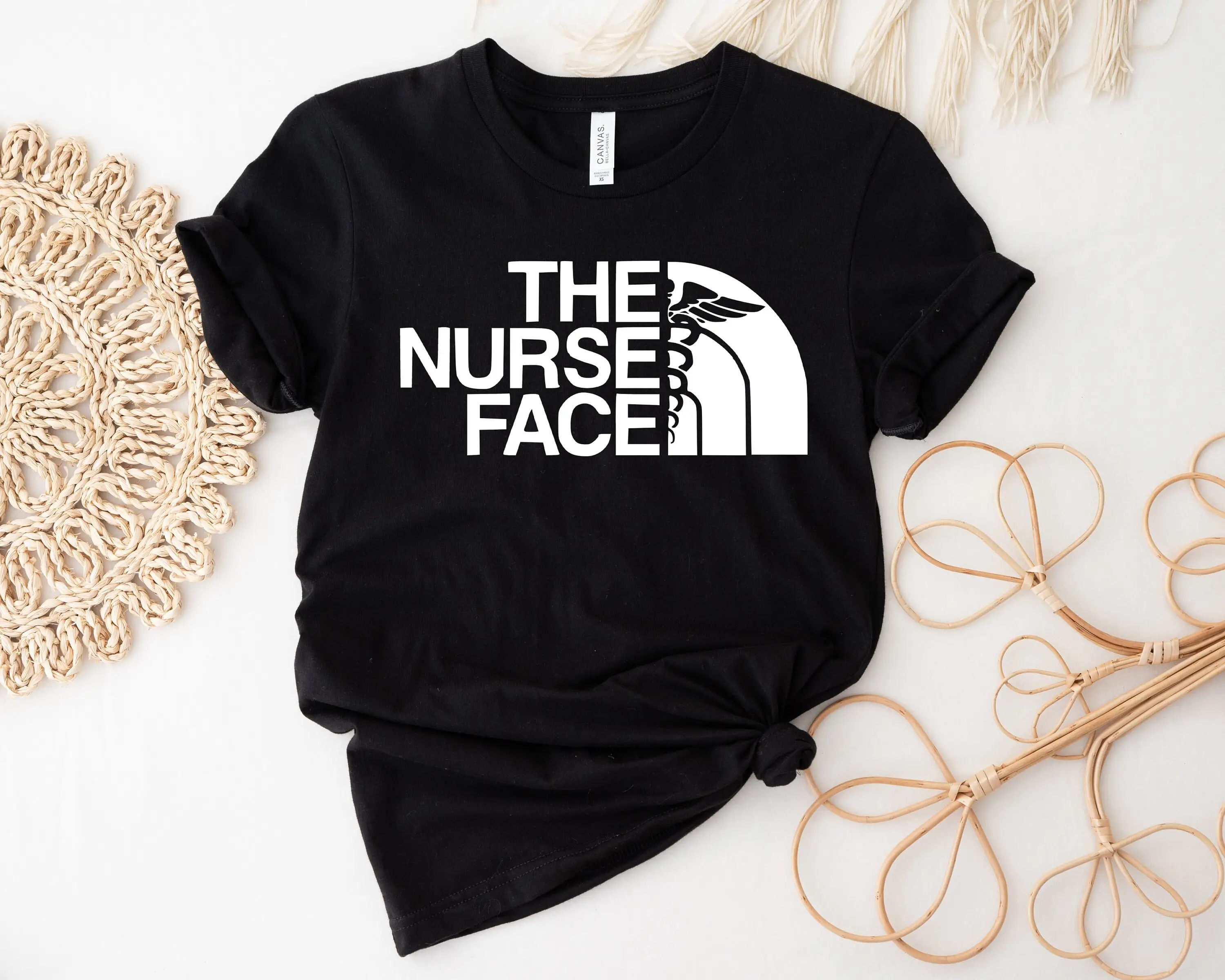 The Nurse Face T Shirt Crewneck Sweat Er Nursing Student Registered Pediatric