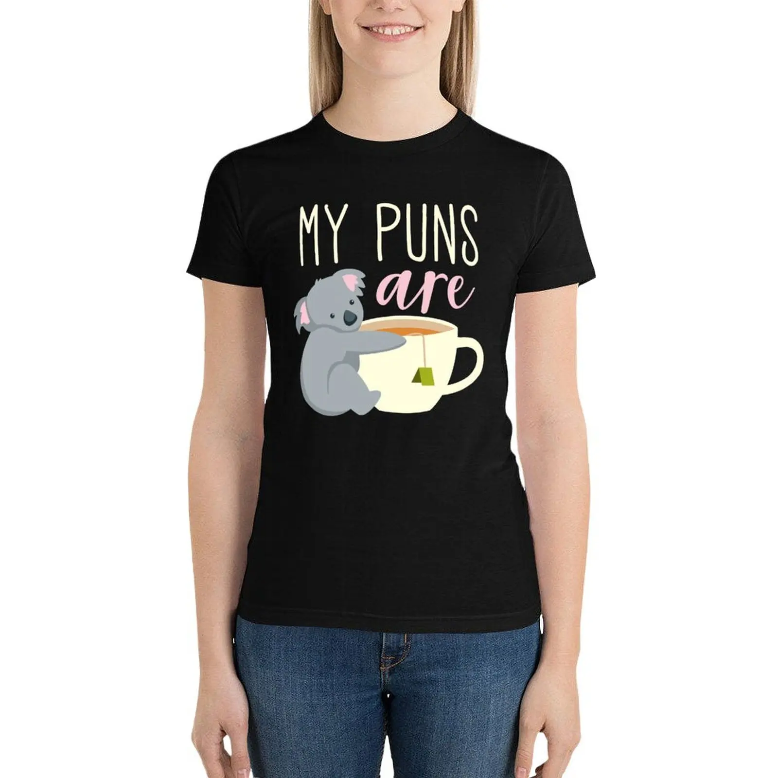 

My Puns Are Koala Tea T-Shirt graphics funny Women t shirt