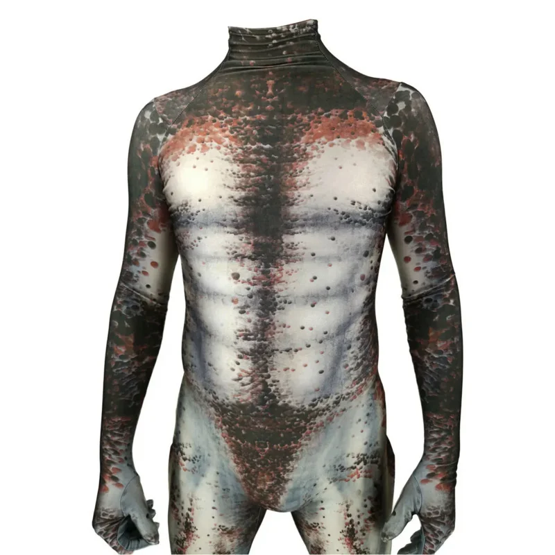 Disfraces de Cosplay de The Predator para adultos y niños, mono con estampado 3D de película, mono Zentai de Halloween para hombre y mujer