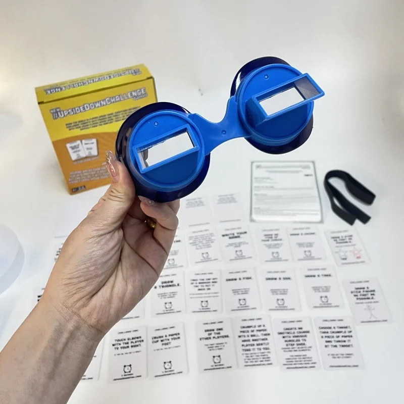 

Rotate Upside Down Challenge: A children's tabletop puzzle game; invert glasses to promote interaction during family gatherings.