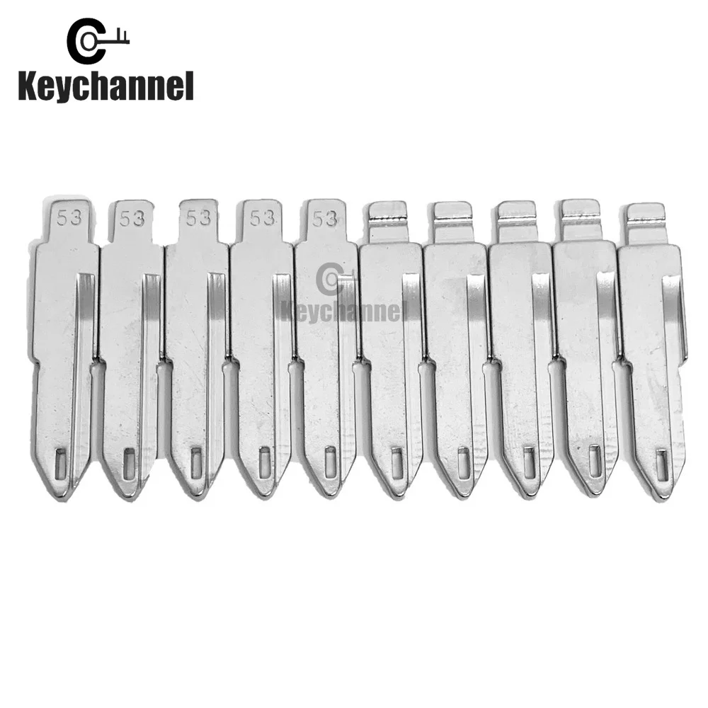 Keychanel 10pcs  NE72 #53 KD Car Key Blade  For KD KEYDIY Xhorse Remote For Renault Peugeot 206 207 Citroen C2 NO.53 Flip Key