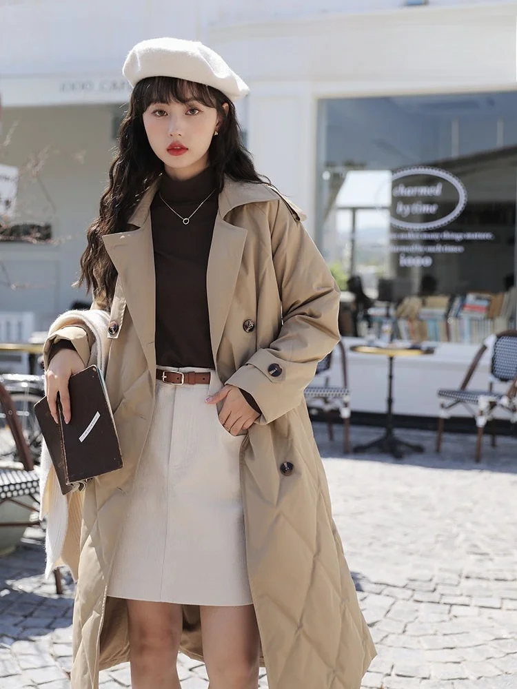 

Юбка А-силуэта с высокой талией, предотвращающая морщины, из смесового хлопка, в корейском стиле, универсальная, для повседневной носки, женская модная одежда