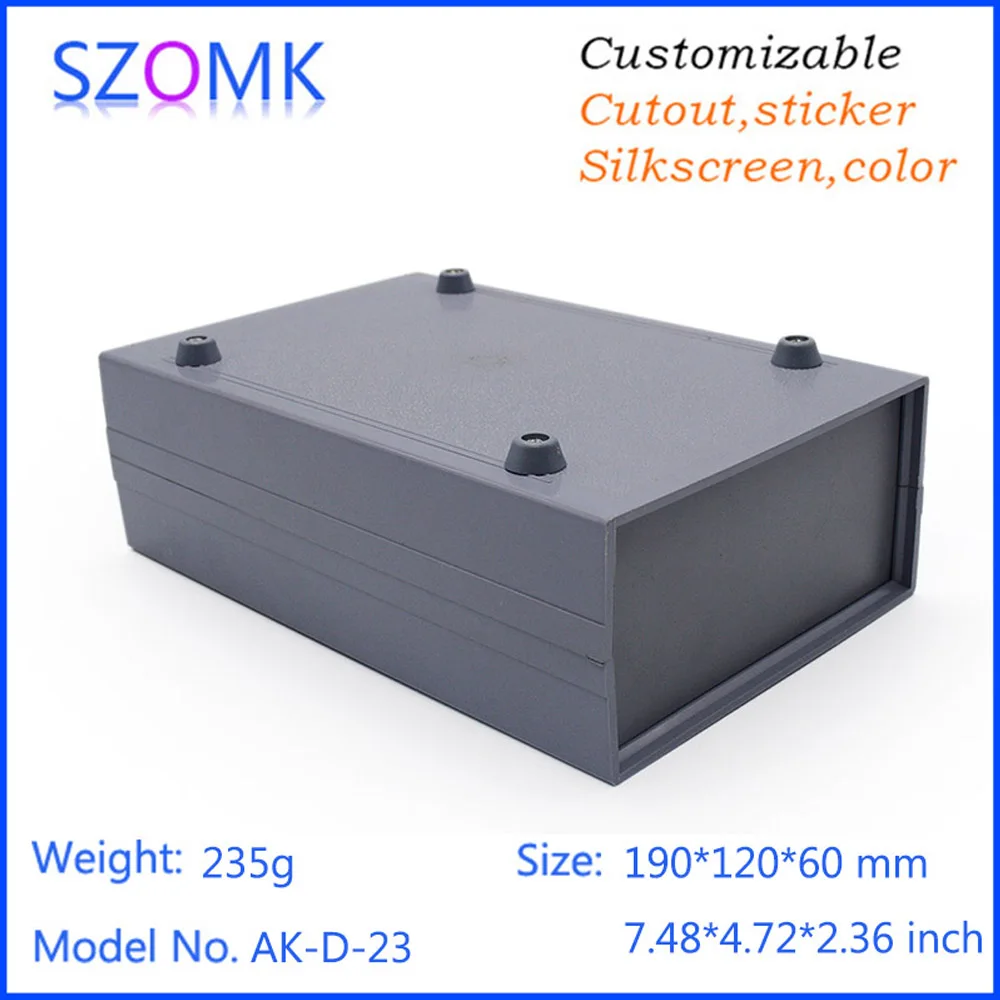 1Piece 190*120*60 mm SZOMK abs Plastic enclosure switch housing plastic casing for electronics device control enclosure box