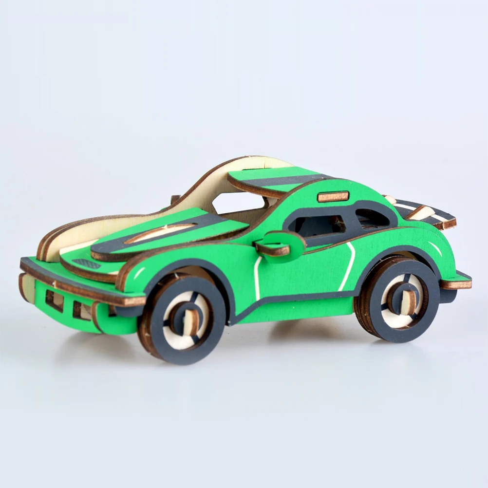 

3D деревянная игрушка-головоломка, упакованные машинки, игрушки, образовательные модели, 3D трехмерные