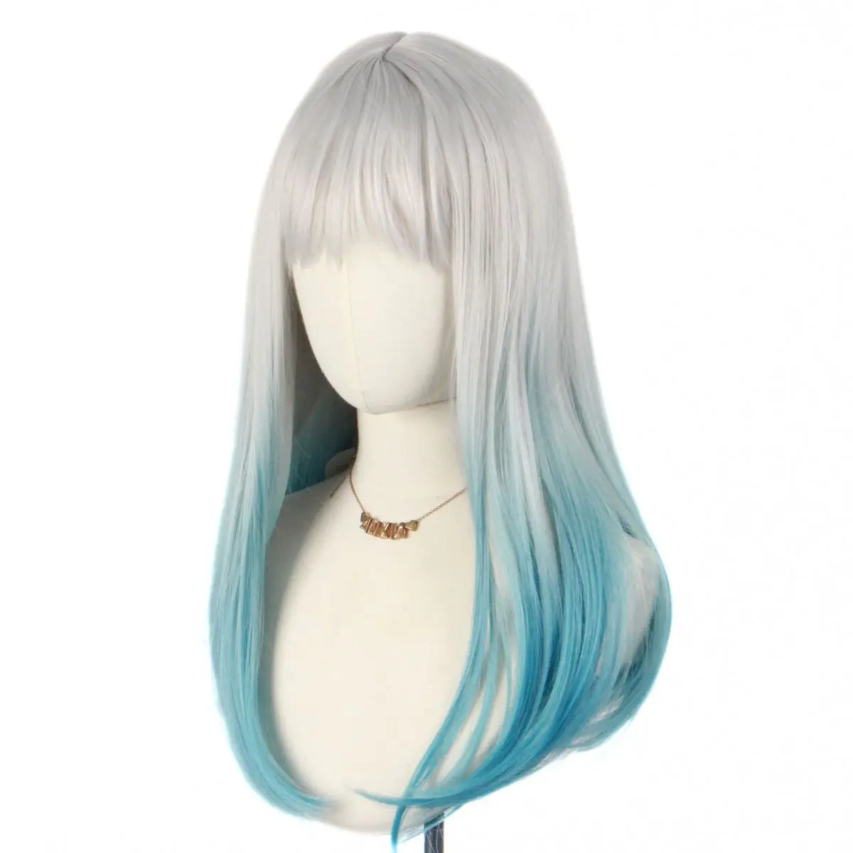 Anxin venda quente longo anime cosplay resistente ao calor peruca de festa de halloween