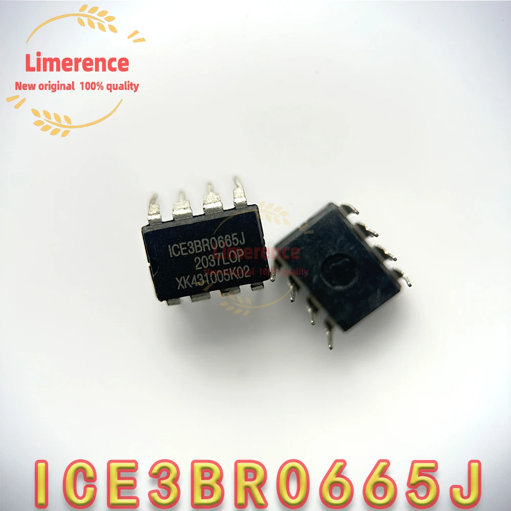 10PCS  ICE3BR0665J 3BR0665J 3BR0665 DIP8 into 8 feet LCD 100% good chip 