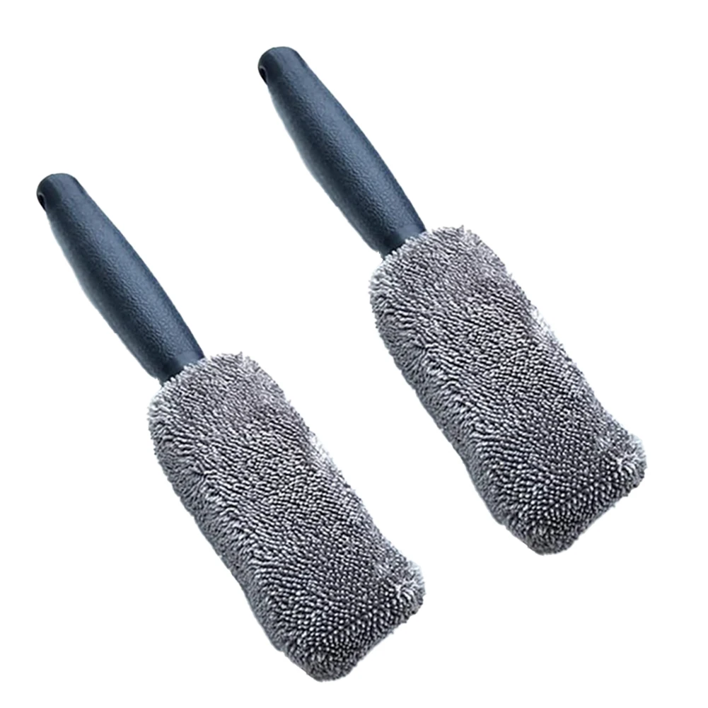 

Portable Wheel Cleaner Car Wheel Brush Non-Scratch Design Perfect Soil-Release Function Reusable Cleaning Tool