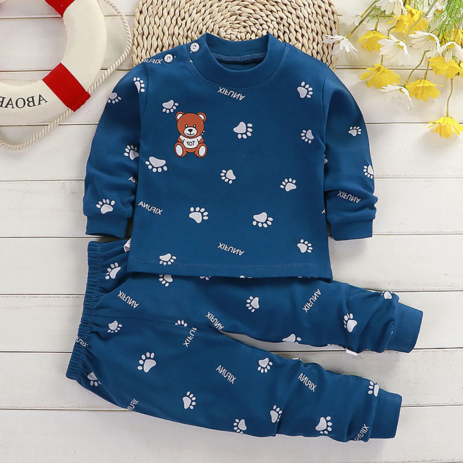 Children's Underwear Set Super Soft Kids Cotton Sleepwear Pajamas Gift for Christmas Birthday New Year image 4
