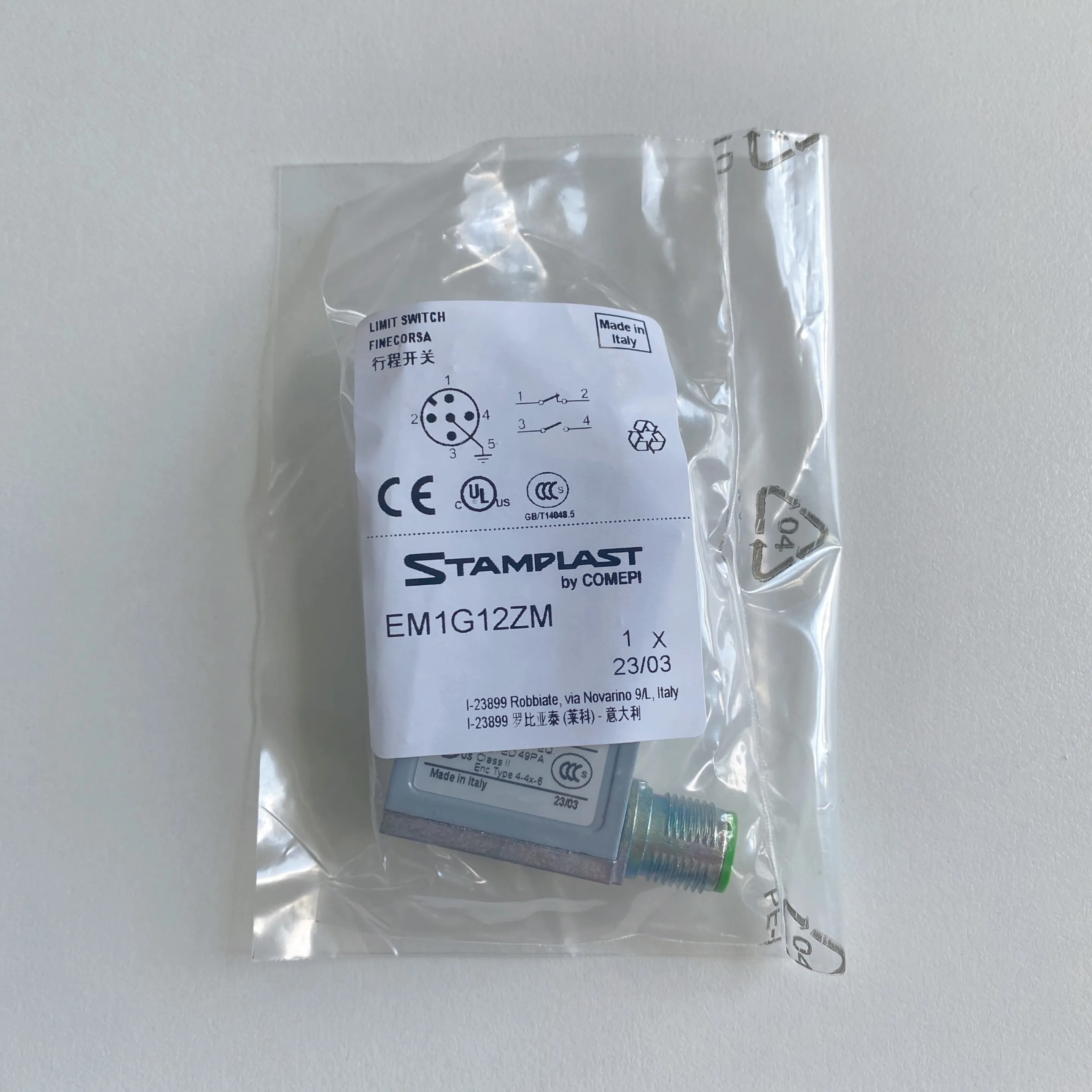 

New original Comepi limit switch EM1G12ZM