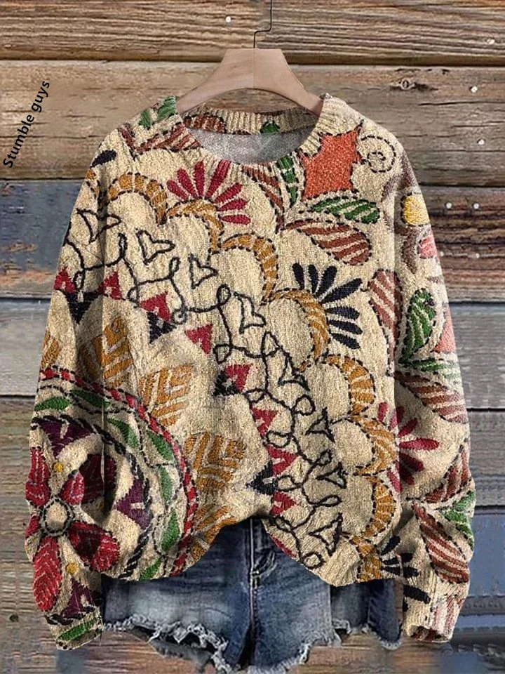 

Ladies Sweater Autumn Winter Casual Fashion European American Style Soft Warm Christmas Deer Santa Hoodie Knit Top