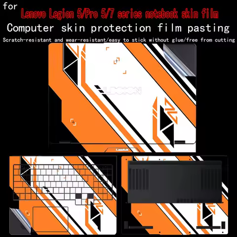 For Lenovo Legion 5 15AHP10/15AKP10 laptop skin film for Legion Pro 5 16ADR10/Pro 7 16AFR10H vinyl sticker protective film